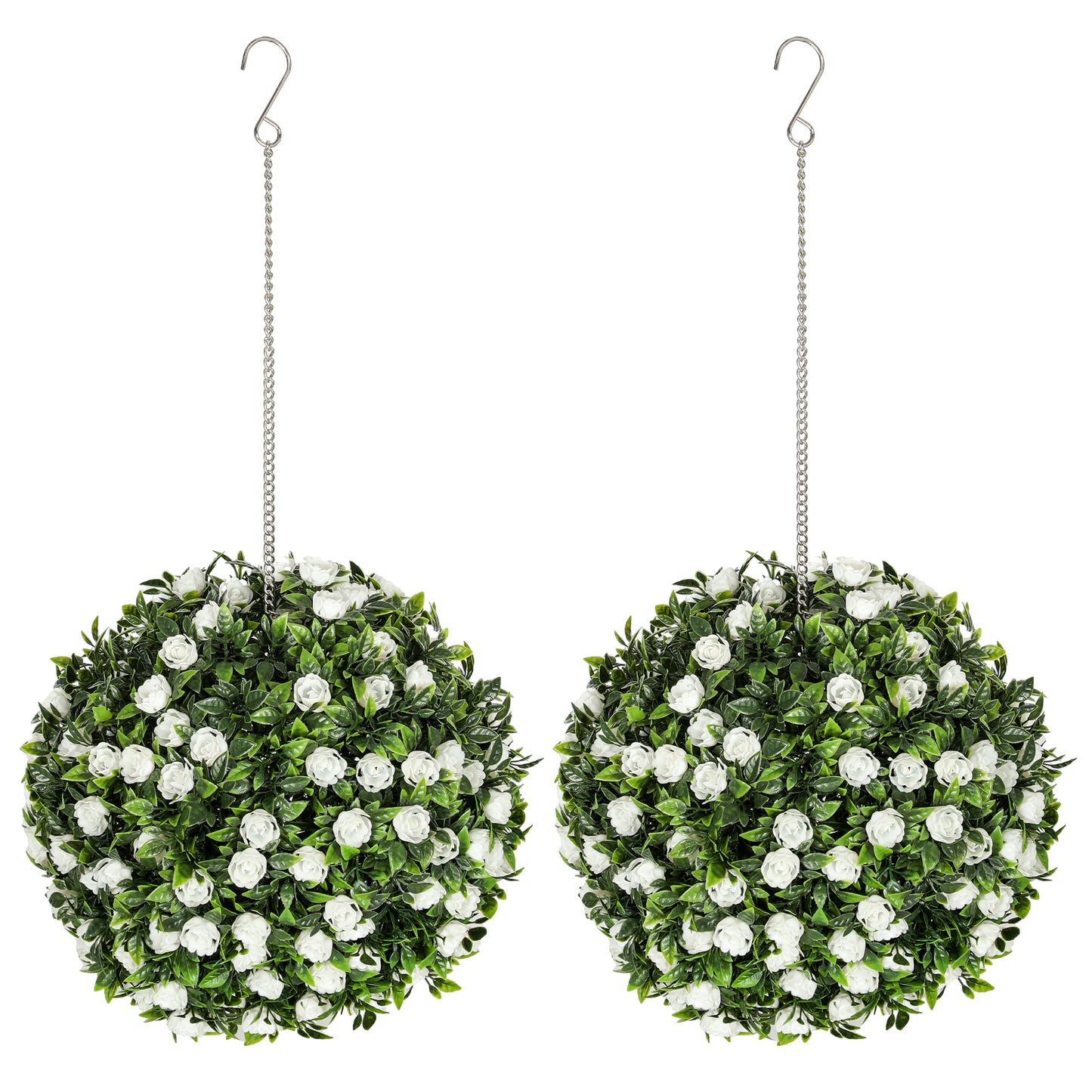 UV-protected Topiary Purple Rose Balls