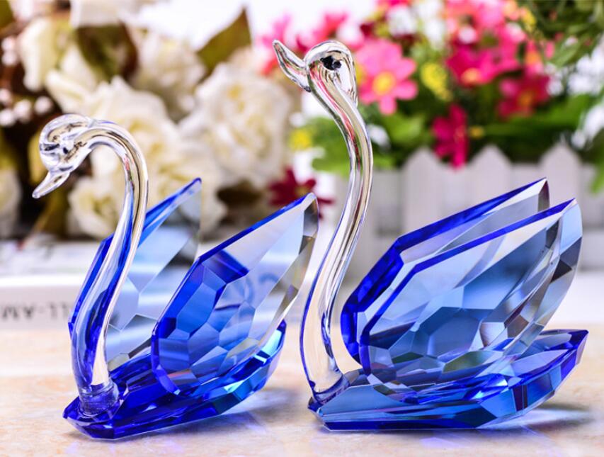 Crystal Swan Decoration