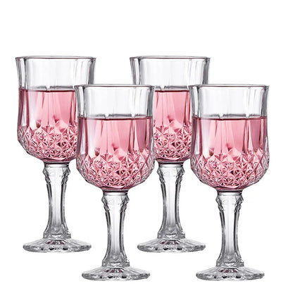 Diamond Design Champagne Glasses
