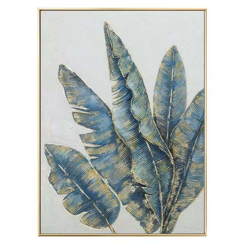 Golden And Green Leaves Oil Painting