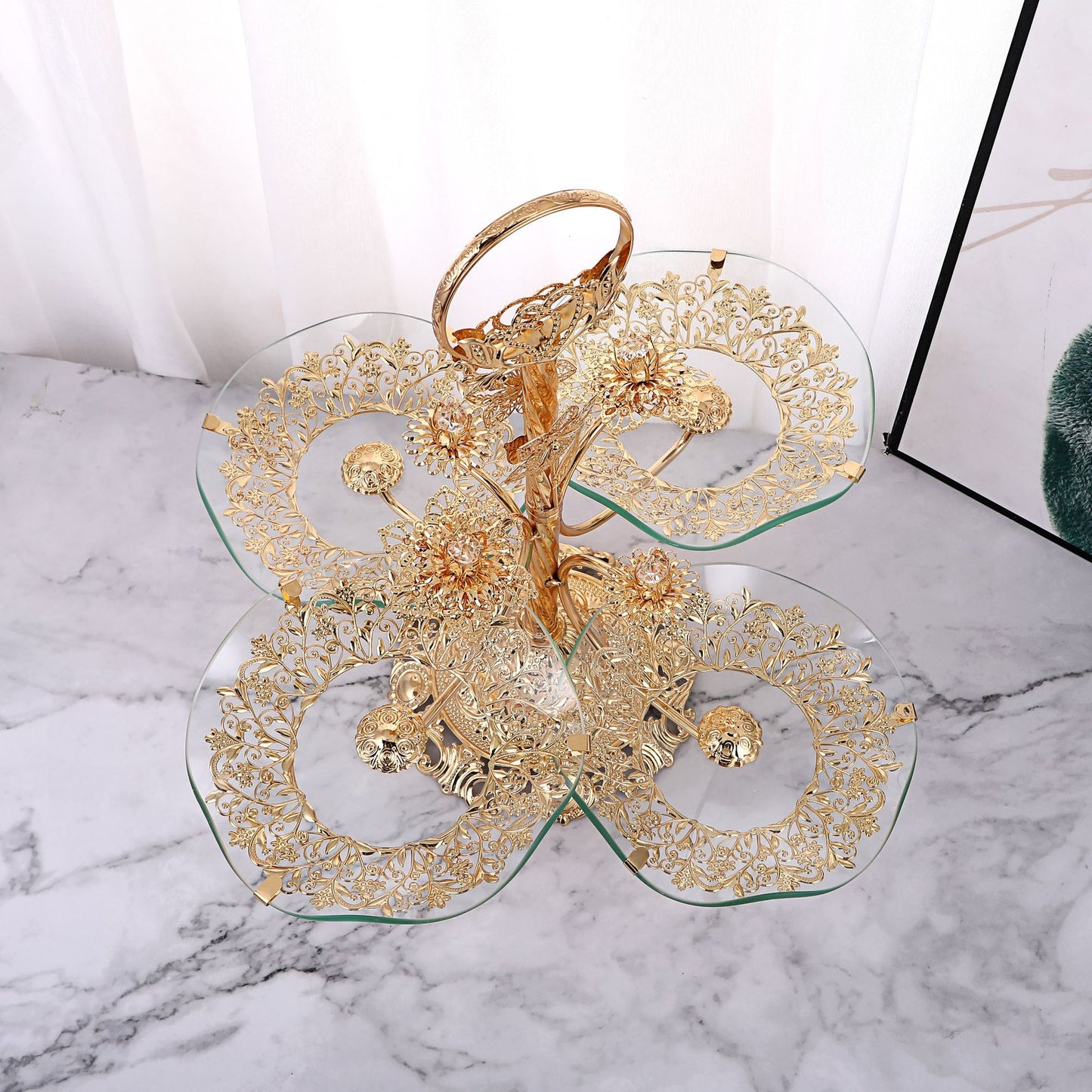 Magnificent Crystal Fruit Stand