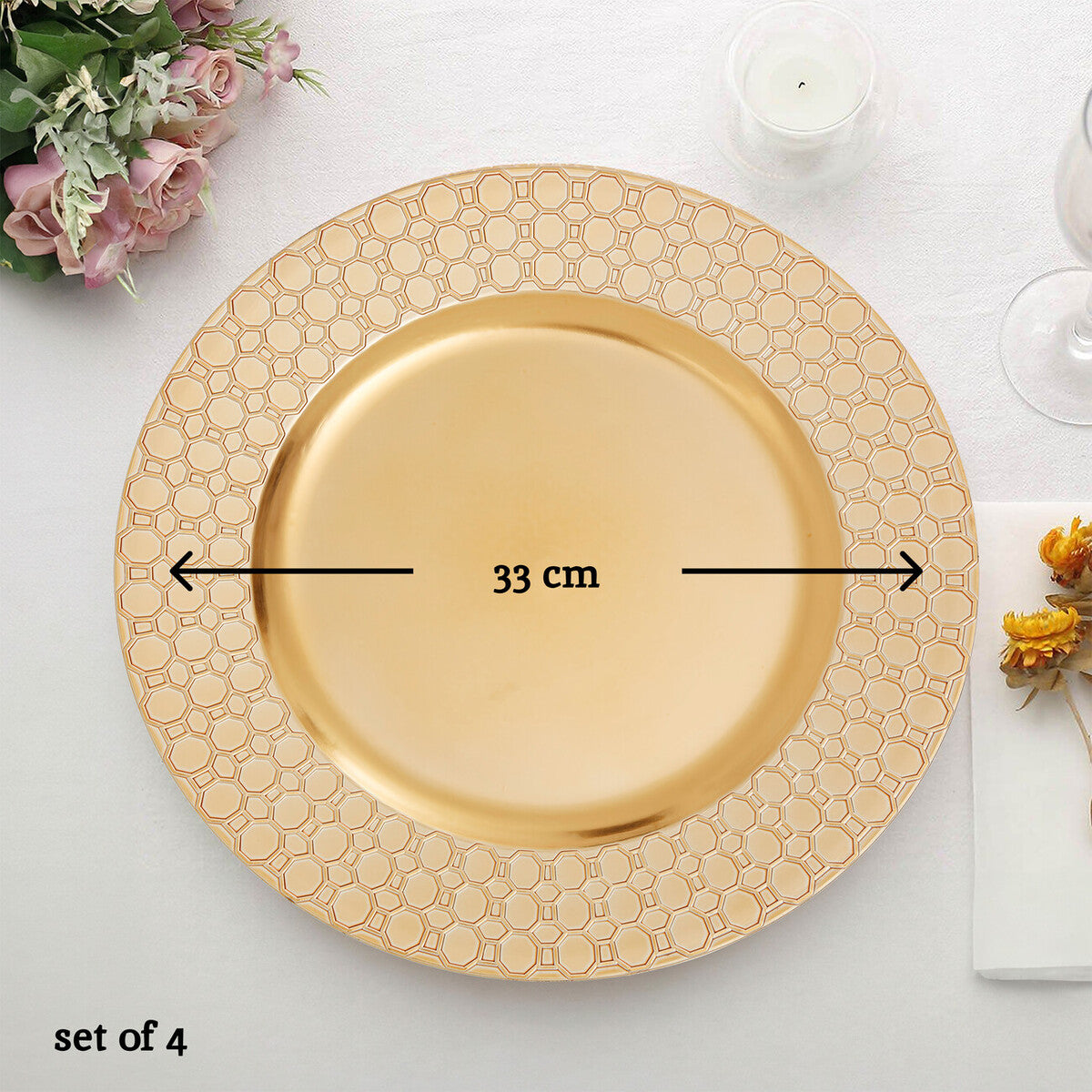 Octagon Pattern Charger Plate