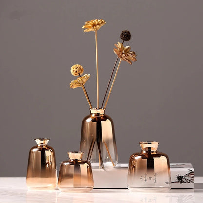 Gold Transparent Decoration Vase