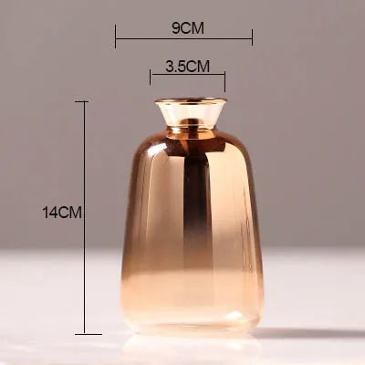Gold Transparent Decoration Vase