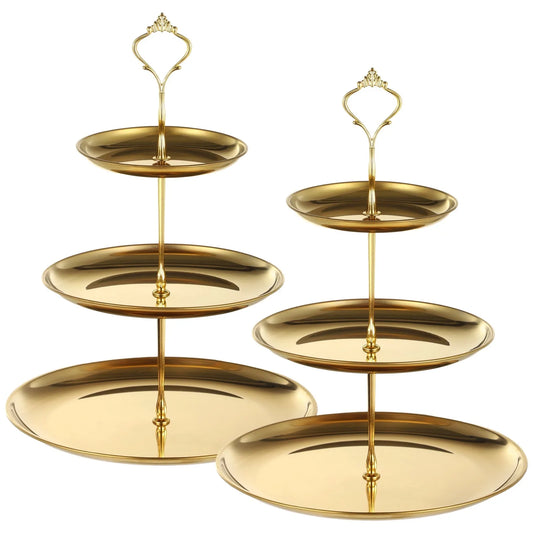 Gold Display Tower Stands