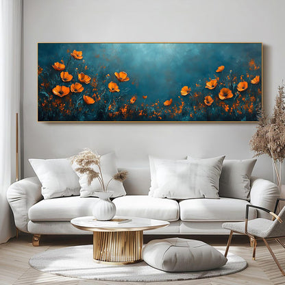 Abstract Floral Oil Painting