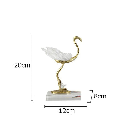 Flamingo Brass Decoration
