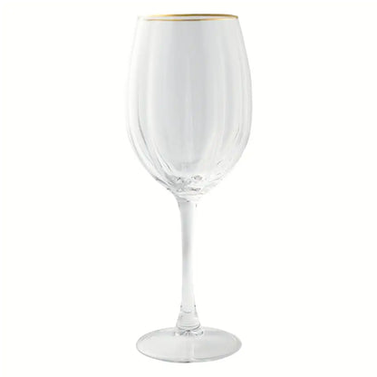 Gold Rim Wine Glass