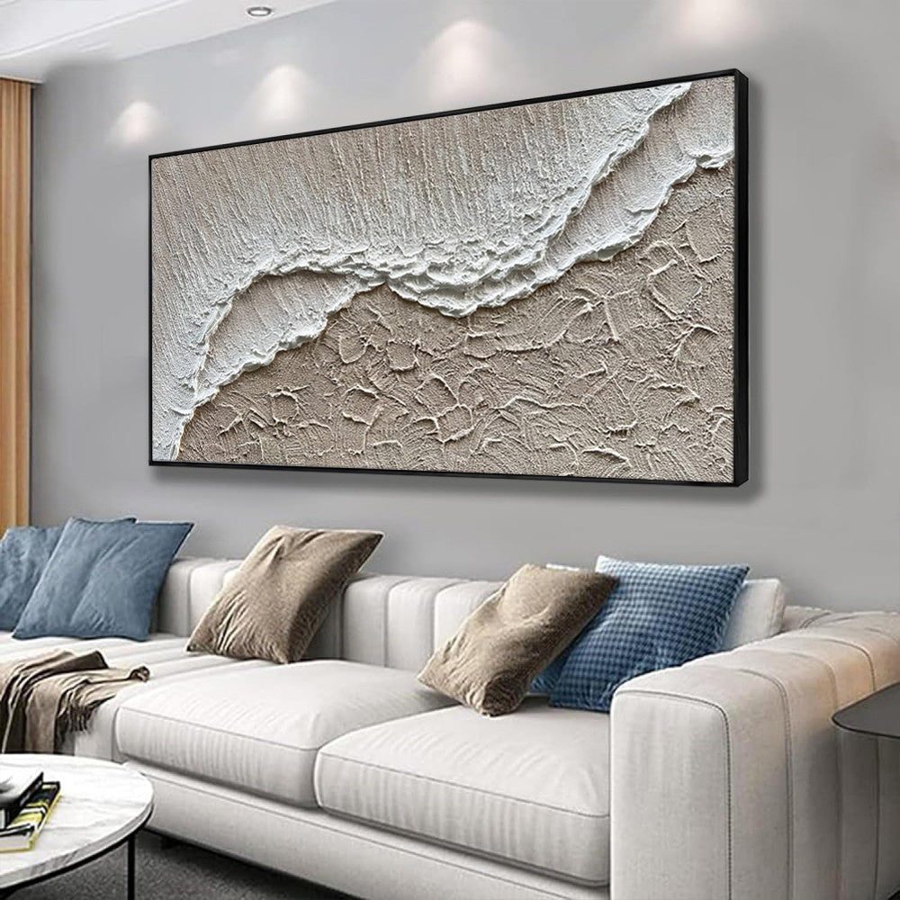 Earth Texture Sea Beach Oil Painting
