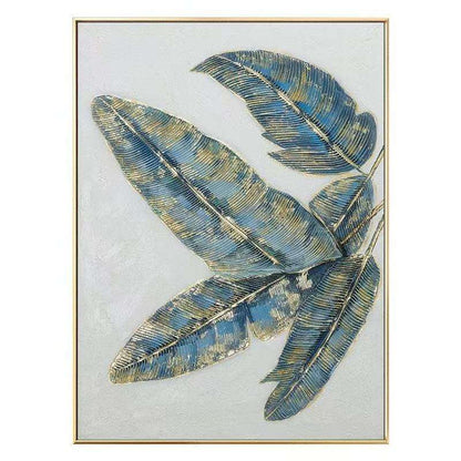 Golden And Green Leaves Oil Painting