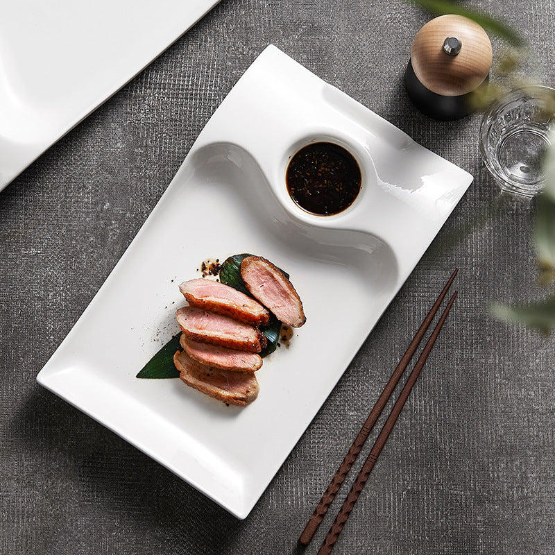 One Hole Serving Plate