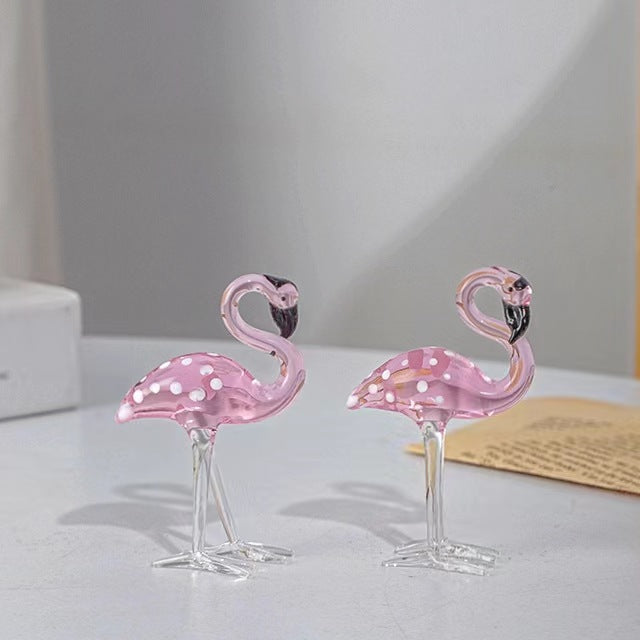 Flamingo Crystal Decorative Prop