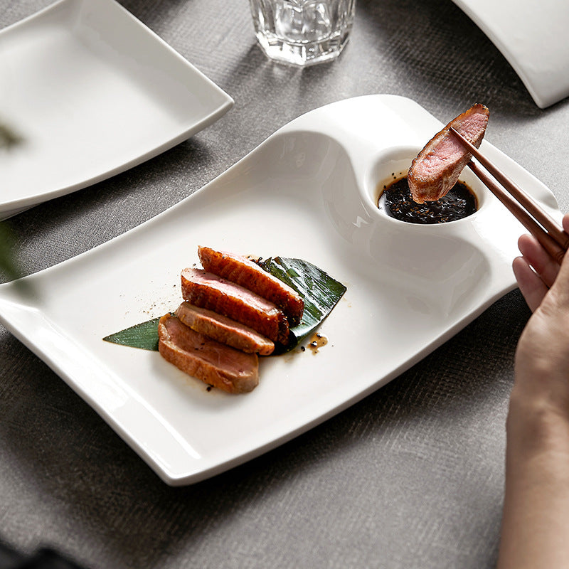 One Hole Serving Plate