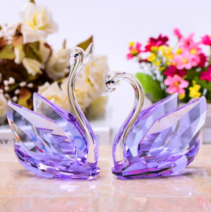 Crystal Swan Decoration