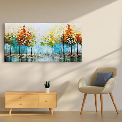 Palette Knife Abstract Landscape Oil Painting
