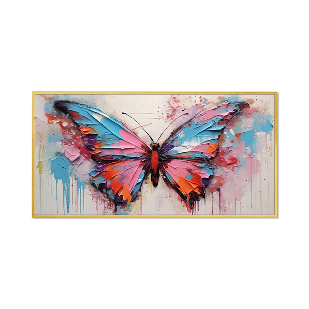 Abstract Butterfly Oil Painting