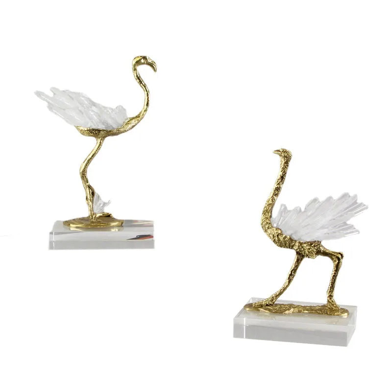 Flamingo Brass Decoration