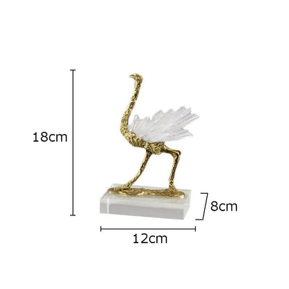 Flamingo Brass Decoration