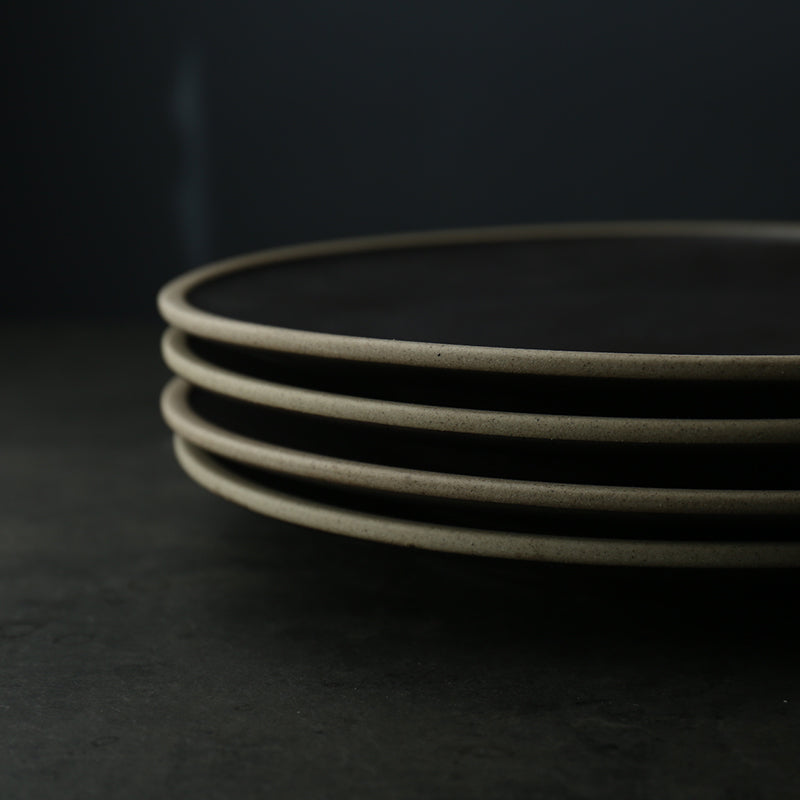 Black Large Plate