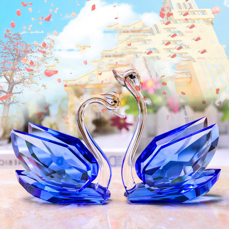 Crystal Swan Decoration