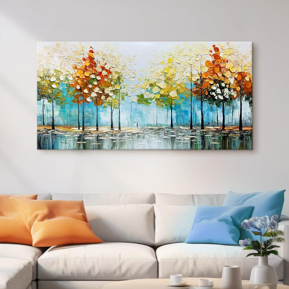 Palette Knife Abstract Landscape Oil Painting
