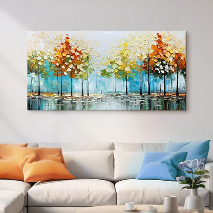 Palette Knife Abstract Landscape Oil Painting