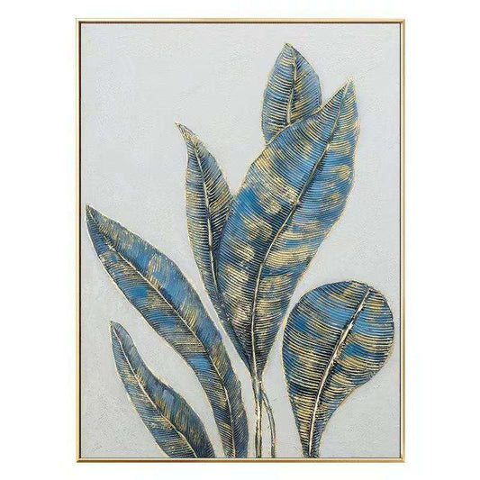 Golden And Green Leaves Oil Painting