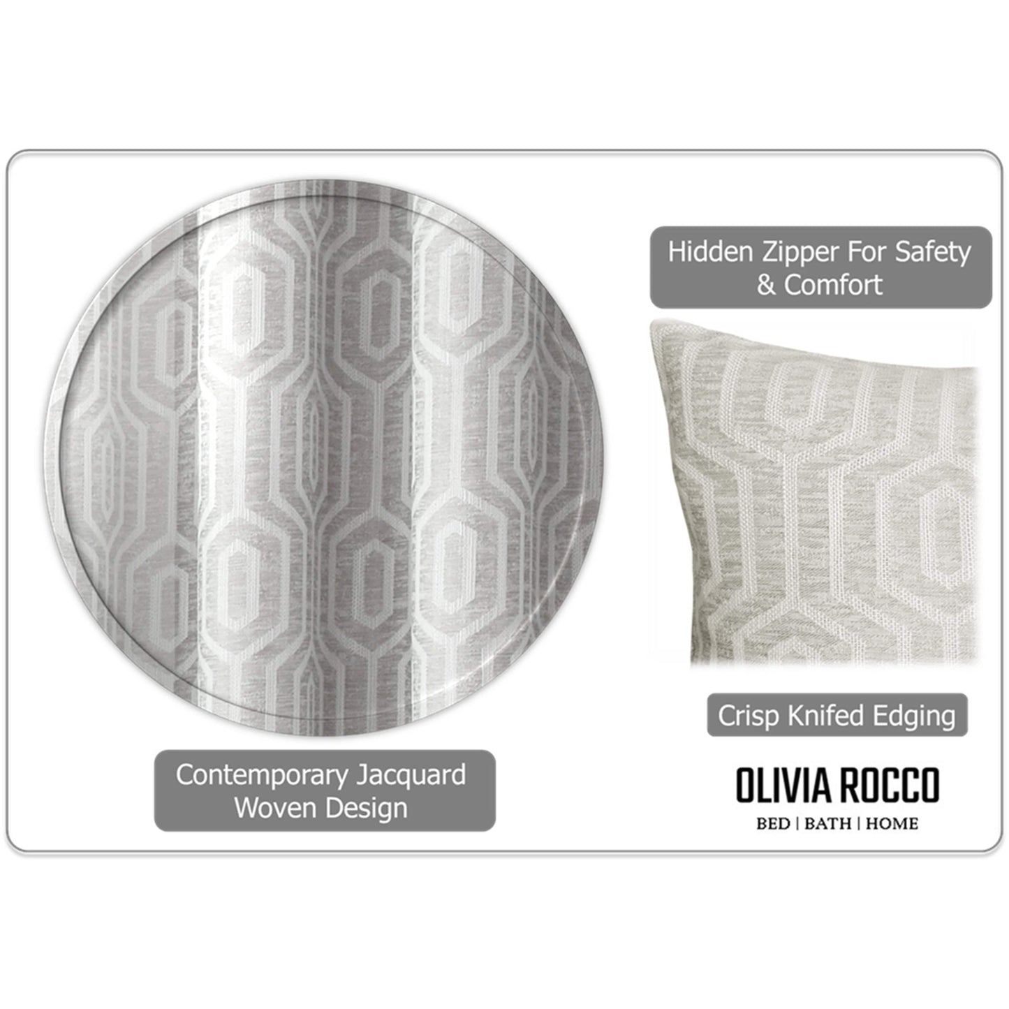 Two Pack Decorative Square Cushions